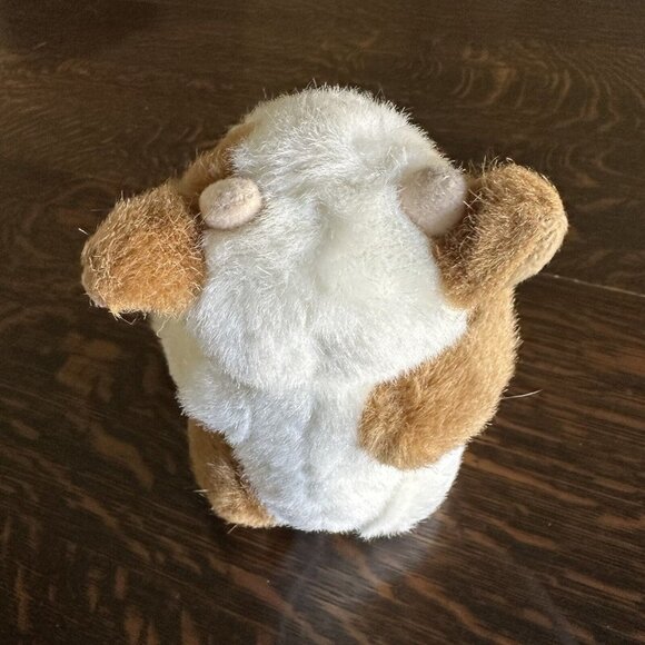 Hugfun Cow Plush Brown White Articuled Limbs Stuffed Animal Size 9"‎ Length EUC - Picture 2 of 8